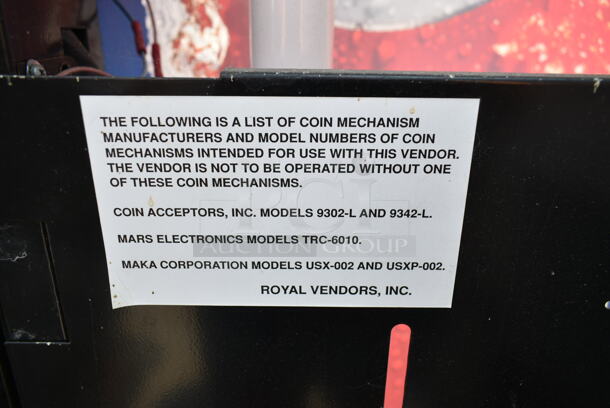 Merlin 2000 Version 5 Metal Commercial Can Vending Machine w/ Key, Bill Acceptor and Change Dispenser. Tested and Working! - Image 5 of 6