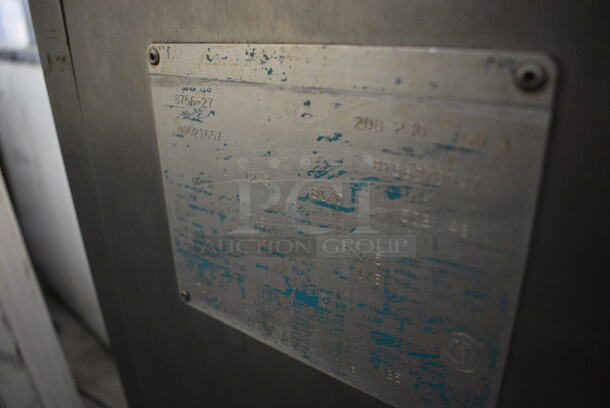 Taylor 8756-27 Stainless Steel Commercial Floor Style Water Cooled 2 Flavor w/ Twist Soft Serve Ice Cream Machine on Commercial Casters. 208/230 Volts, 1 Phase. 26x36x72 - Image 8 of 9