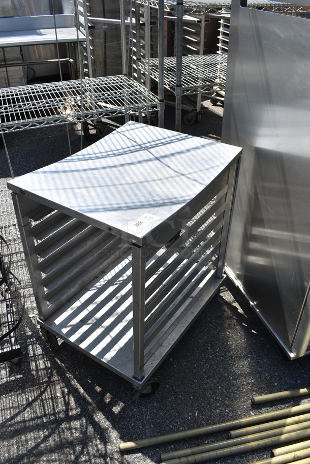 Steel Utility Cart With Pan Racks On Commercial Casters. - Image 3 of 4