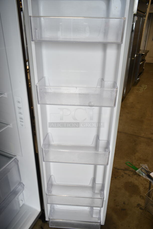 Samsung RS27T5200SR Stainless Steel Freestanding Side by Side Refrigerator with 27.4 Cu. Ft. Total Capacity. 115 Volts, 1 Phase. Tested and Working! - Image 4 of 9
