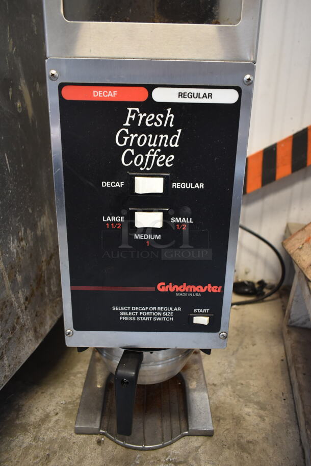 Grindmaster 250 Stainless Steel Commercial Countertop Coffee Bean Grinder. 120 Volts, 1 Phase. Tested and Working! - Image 3 of 8