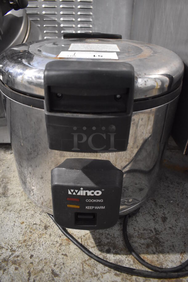Winco Metal Countertop Rice Cooker. 18x15x14. Tested and Working!