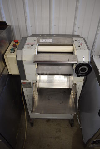 Pama Rosa CL280 Metal Commercial Floor Style Pasta Machine on Commercial Casters. 208-240 Volts. 26x25x42