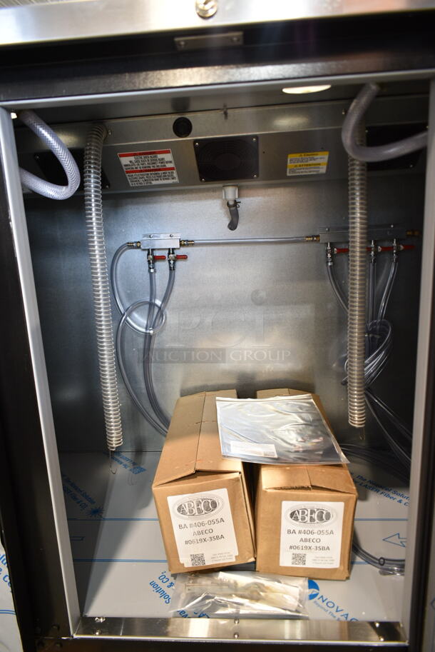 BRAND NEW SCRATCH AND DENT! Beverage Air DD78HC-1-B-069 (2) Triple Tap Kegerator Beer Dispenser - Black, (4) 1/2 Keg Capacity. 115 Volts, 1 Phase. Tested and Working! - Image 7 of 12