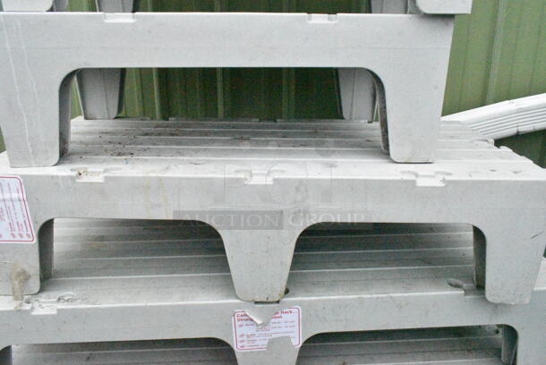 6 Cambro Gray Poly Dunnage Racks. Includes 48x21x12. 6 Times Your Bid!  - Image 4 of 7