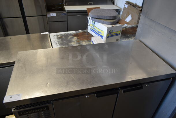 2015 Continental BBC50S-S5 Stainless Steel Commercial 2 Door Undercounter Cooler on Commercial Casters. 115 Volts, 1 Phase. Tested and Working! - Image 2 of 8