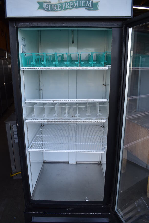 Cornelius VR-26-BEV-SOBE-RH Metal Commercial Single Door Reach In Cooler Merchandiser w/ Poly Coated Racks. 115 Volts, 1 Phase. Tested and Working! - Image 4 of 6