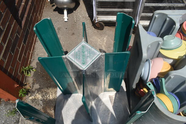 2 Various Plate Racks w/ Contents on Commercial Casters. 23.5x23.5x31, 21x21x32. 2 Times Your Bid! - Image 2 of 5