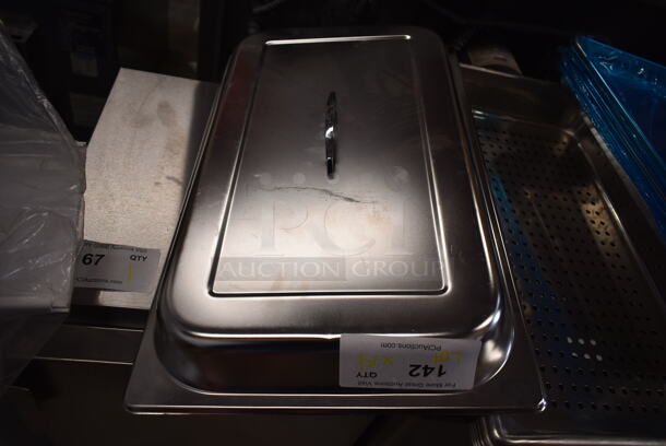 14 BRAND NEW SCRATCH AND DENT! Items Including 407ALSC85 Choice 85 oz. One-Piece Aluminum Scoop, Fire Extinguisher Case, 6 Metal Half Size Baking Pans and Stainless Steel Full Size Drop In Bins. 14 Times Your Bid! - Image 10 of 12