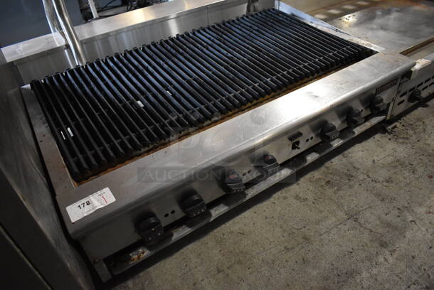 Tri-Star Stainless Steel Commercial Countertop Natural Gas Powered Charbroiler Grill. 48x31x18 - Image 5 of 7