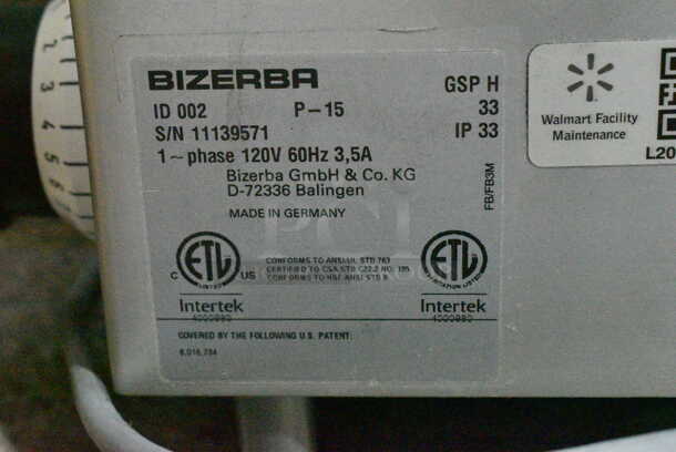 Bizerba GSP H Stainless Steel Commercial Countertop Meat Slicer. 120 Volts 1 Phase. Tested and Working!  - Image 6 of 6