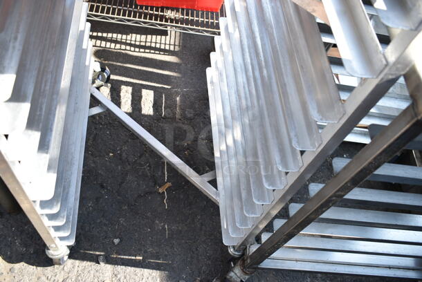 Metal Pan Transport Rack on Commercial Casters.  - Image 4 of 5