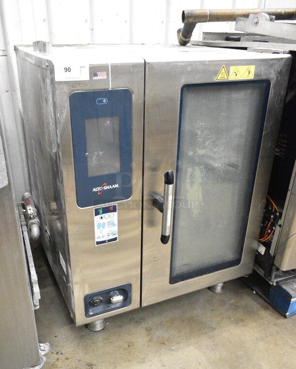 2020 Alto Shaam CTP10-10E Stainless Steel Commercial Electric Powered Combi Convection Oven w/ Stand. 208-240 Volts, 3 Phase.  - Image 2 of 6