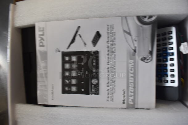 IN ORIGINAL BOX! Pyle PLT85BTCM Car Stereo Receiver System. 7.5x7.5x2.5 - Image 6 of 7