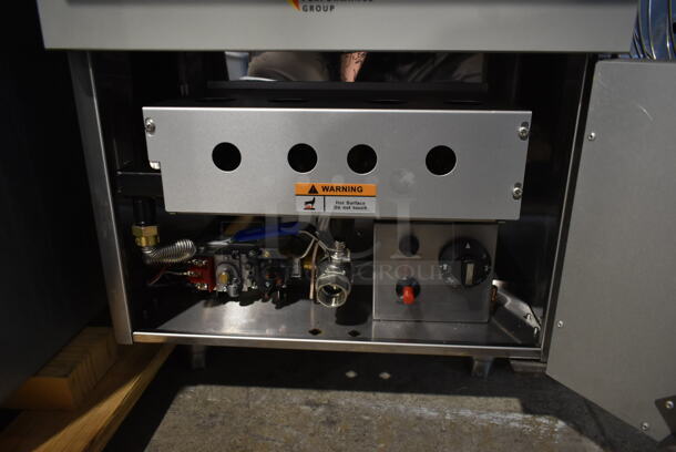 BRAND NEW SCRATCH AND DENT! 2022 Cooking Performance Group CPG 351FCPG30L Stainless Steel Commercial Countertop Propane Gas Powered Deep Fat Fryer w/ 2 Metal Fry Baskets. 53,000 BTU. - Image 5 of 7