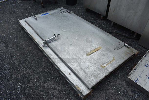 CrownTonka Metal Walk In Door w/ Frame. 45x3.5x84 - Image 2 of 7