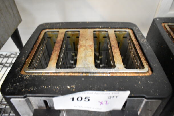 2 Bella 30217 Metal Countertop 4 Slot Toaster. 120 Volts, 1 Phase. 2 Times Your Bid! This Unit Was In Working Condition When the Restaurant Closed. (secondary dining room) - Image 6 of 7