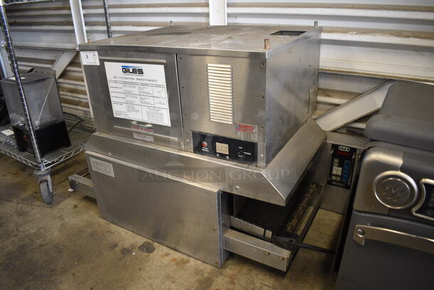 CTX Stainless Steel Commercial Electric Powered Conveyor Pizza Oven w/ Giles Model OVH10 Stainless Steel Commercial Ventless Hood. 208/240 Volts, 1 Phase. 54x28x34 - Image 2 of 8