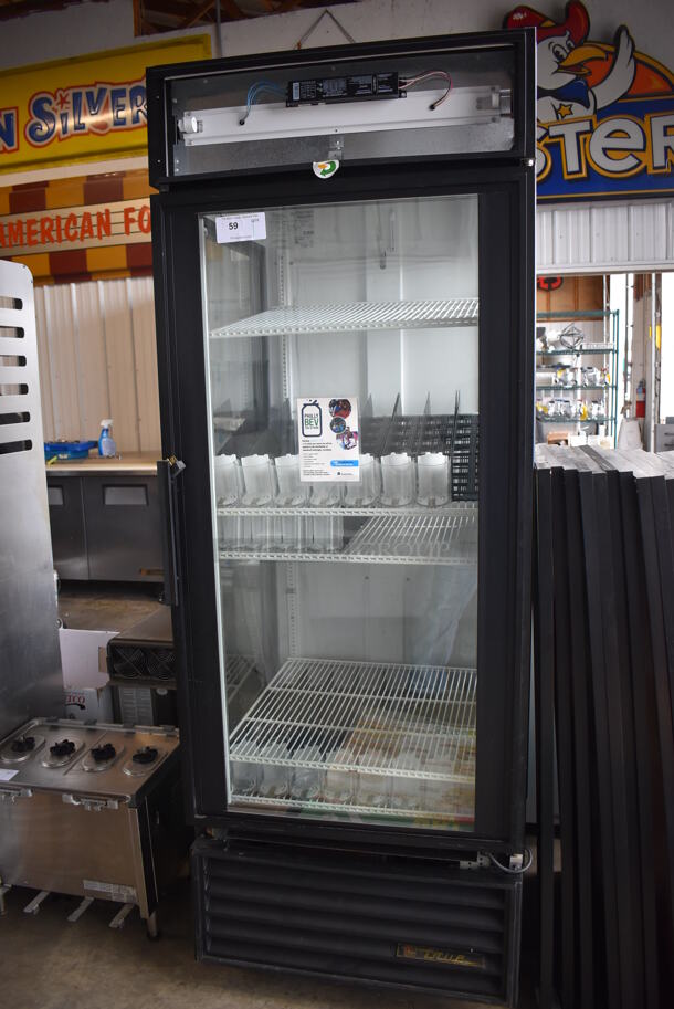 2011 True GEM-26 Metal Commercial Single Door Reach In Cooler Merchandiser w/ Poly Coated Racks on Commercial Casters. 115 Volts, 1 Phase. 30x31x82. Tested and Working! - Image 3 of 5