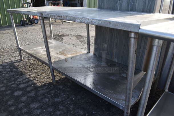 Stainless Steel Table w/ Under Shelf. 84x30x35 - Image 5 of 5