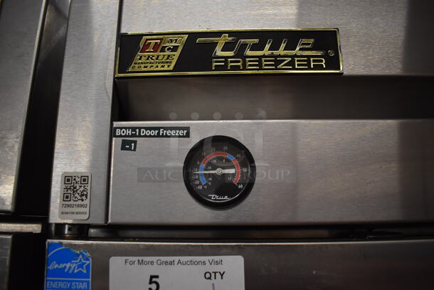 2013 True T-23F ENERGY STAR Stainless Steel Commercial Single Door Reach In Freezer w/ Poly Coated Racks on Commercial Casters. 115 Volts, 1 Phase. 27x30x83.5. Tested and Working! - Image 4 of 6