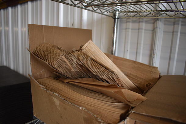 ALL ONE MONEY! Lot of 2 Boxes of Brown Paper Bags! - Image 2 of 3