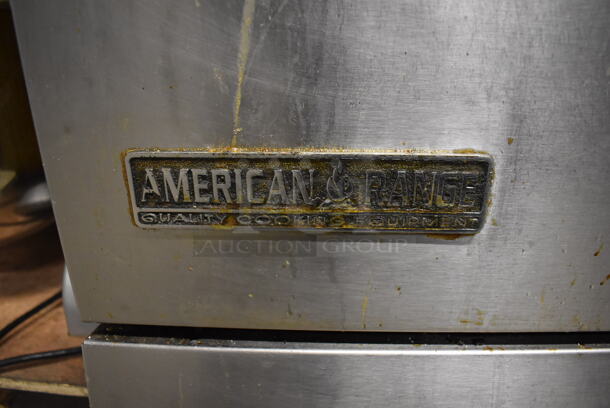 American Range Stainless Steel Commercial Natural Gas Powered 4 Burner Range w/ Oven, Over Shelf and Back Splash. 24x33x60 - Image 6 of 6