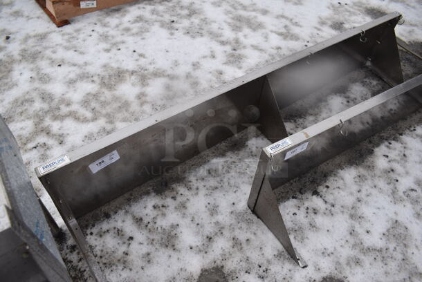 Stainless Steel Wall Mount Shelf w/ Brackets. 60x14x12 - Image 1 of 2