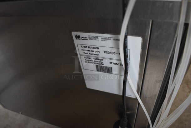 2017 Taylor Model C709-27 Stainless Steel Commercial Air Cooled Single Flavor Soft Serve Ice Cream Machine w/ Taylor Model C20100-WFB 10 Head Flavor Blast and Color Touch Panel for Flavor Burst on Commercial Casters. 208-230 Volts, 1 Phase. 23x33x61 - Image 5 of 10