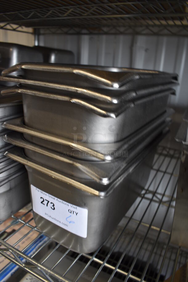 6 Stainless Steel 1/3 Size Drop In Bins. 1/3x6. 6 Times Your Bid! - Image 2 of 3