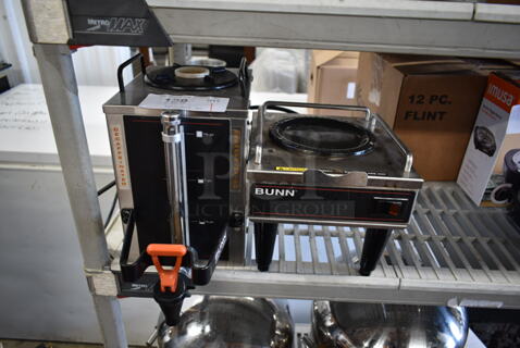 Bunn 1.5GPR-FF Server Satellite and Bunn RWS1 Server Stand. 120 Volts, 1 Phase. 