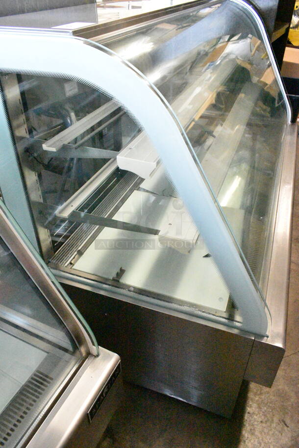Spartan BCB72 Stainless Steel Commercial Floor Style Deli Display Case Merchandiser on Commercial Casters. 110 Volts, 1 Phase. Tested and Working! - Image 3 of 12