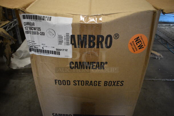 ALL ONE MONEY! Lot of 5 BRAND NEW IN BOX! Cambro Clear Poly Bins! 12x18x6 - Image 4 of 4