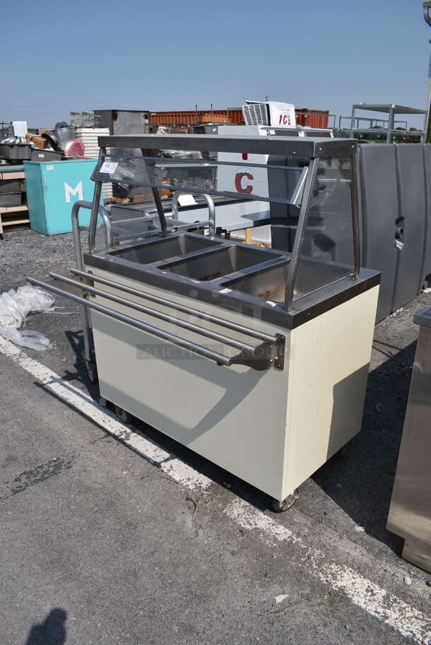 Duke E303-25PG M 3 Bay Hot Food Well w/ Sneeze Guard on Commercial Casters. 120 Volt. Cannot Test Due To Plug Style - Image 3 of 5