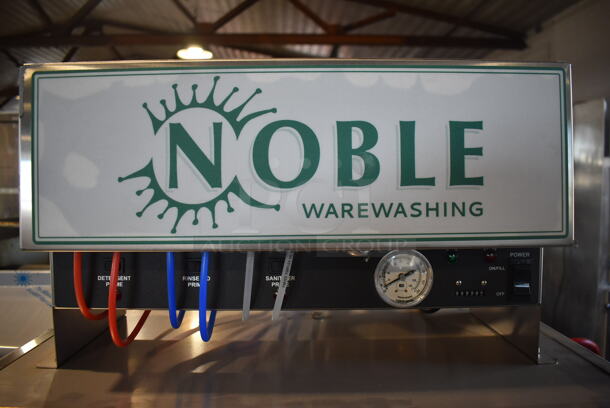 BRAND NEW SCRATCH AND DENT! 2022 Noble Wareforce I-E Stainless Steel Commercial Straight Pass Through Dishwasher. 115 Volts, 1 Phase. 31x31x68 - Image 6 of 9