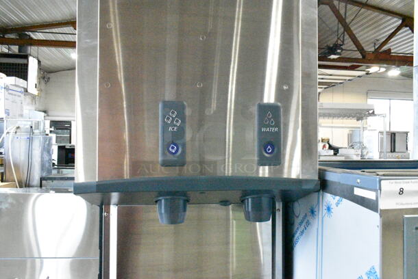 BRAND NEW SCRATCH AND DENT! 2024 Scotsman HID540AB-1A Meridian 21 1/4" Air Cooled Nugget Ice Machine with 40 lb. Bin, Push Button Ice and Water Dispensing, and Cabinet Stand. 500 lb. 115 Volts, 1 Phase.  - Image 5 of 10