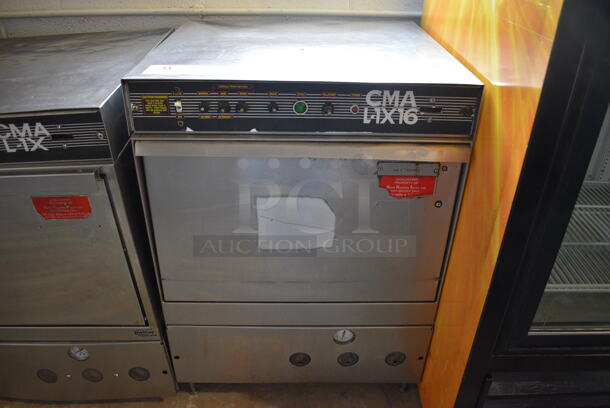 CMA Model L-1X16 Stainless Steel Commercial Undercounter Dishwasher. 115 Volts, 1 Phase. 24x23x34