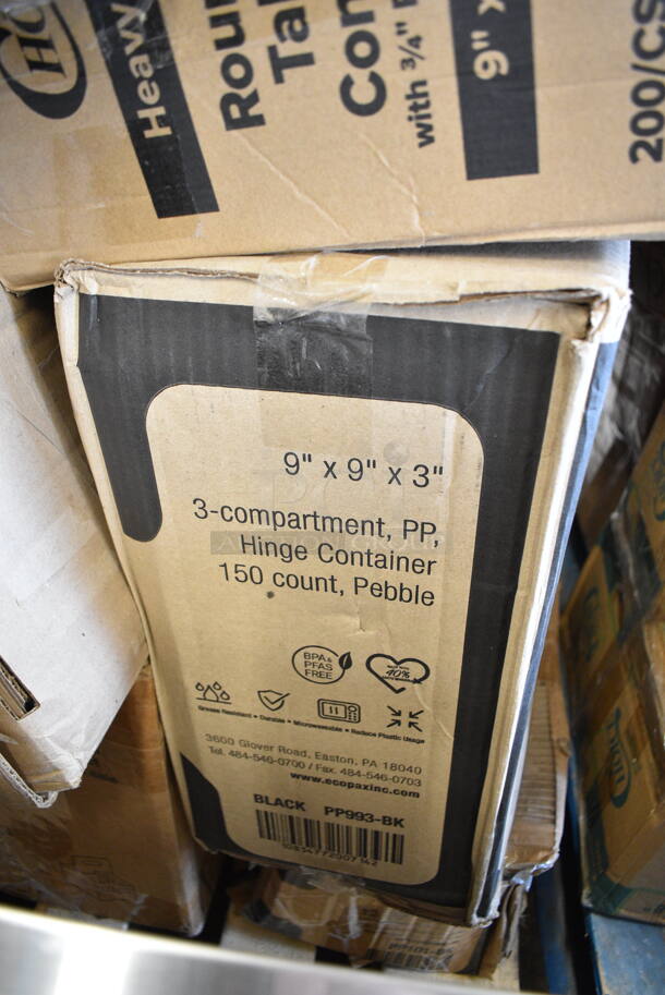 PALLET LOT of 22 BRAND NEW Boxes Including 612509PCO Choice Round Standard Weight Foil Take-Out Dome Lid, 594PSTK616 Paper Lollipop / Cake Pop Stick 6" x 5/32" - 10000/Case, 600DIB11830LD Regency Stainless Steel Sliding Lid for 18" x 30" Drop-In Ice Bins, 129MCR24B Choice 24 oz. Black Round Microwavable Heavy Weight Container with Lid 7 1/4" - 150/Case, 500HBB12 8 oz. (12 oz. Honey Weight) Bear PET Honey Bottle - 365/Case, 554LPGVFTR Backyard Pro Vegetable / Fish Tray for LPG Grills, 233393581002 Bunn 39358.1002 Stainless Steel Basket With Decals for Single and Dual Titan Coffee Brewers, Dart 6J6 6 oz. White Customizable Foam Cup - 1000/Case, 2 Box 95HT3R Dart 95HT3R 9 1/2" x 9" x 3" White Foam Three-Compartment Square Take Out Container with Hinged Lid - 200/Case, 795KFT44RNPE Choice 44 oz. Round Kraft PE-Lined Microwavable Take-Out Container 7 5/16" x 2 5/8" - 300/Case, 2 Box Dart 80HT1R 8" x 7 1/2" x 2" White Foam Square Take Out Container with Hinged Lid - 200/Case, 130WSPOONWP Choice Individually Wrapped Medium Weight White Plastic Teaspoon - 1000/Case, Cleveland FK110683 Motor, 233423881000 Bunn 42388.1000 Trifecta Cup Assembly for Bunn Trifecta Coffee Brewers. 22 Times Your Bid! - Image 3 of 12