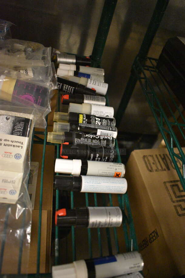 ALL ONE MONEY! Tier Lot of Various Items Including Panasonic Telephone, Audi Touch Up Set, Various Parts, and Elite Bistro Halogen Oven    - Image 3 of 8