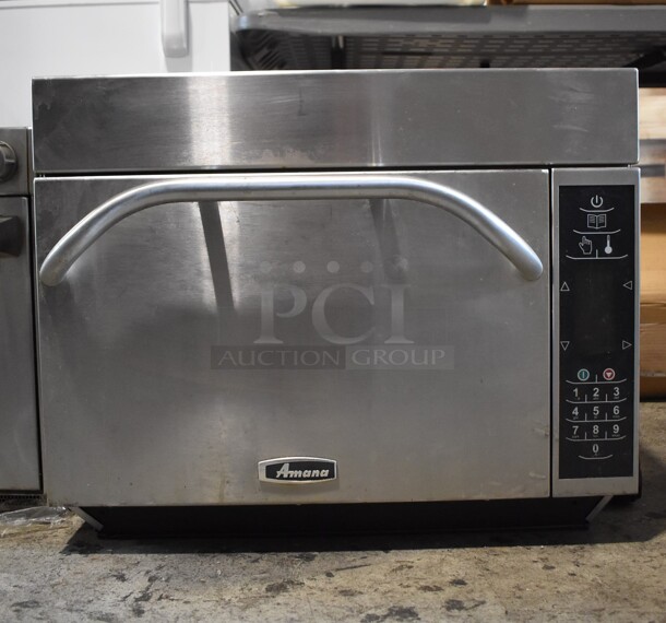 Amana AXP22 Stainless Steel Commercial Countertop Electric Powered Oven. 208/230 Volts, 1 Phase.