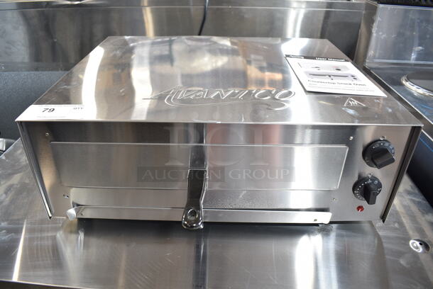 BRAND NEW SCRATCH AND DENT! Avantco 177CPO16TS Stainless Steel Countertop Pizza / Snack Oven with Adjustable Thermostatic Control. 120 Volts, 1 Phase. Tested and Working! - Image 2 of 7