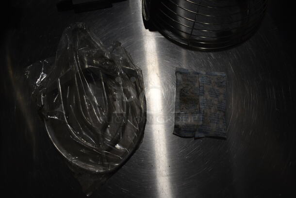 ALL ONE MONEY! Lot of BRAND NEW! Mixer Items; Stainless Steel Mixing Bowl, Bowl Guard, Paddle, Whisk and Dough Hook Attachment. - Image 3 of 6