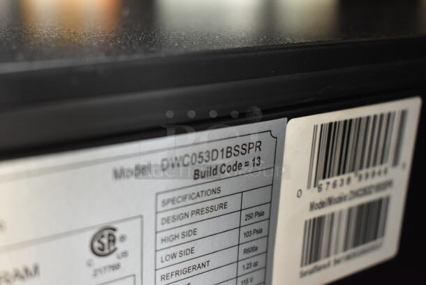 BRAND NEW SCRATCH AND DENT! Danby DWC053D1BSSPR Professional 51-Bottle Dual Zone Wine Cellar Cooler Merchandiser. 115 Volts, 1 Phase. Tested and Working! - Image 5 of 5