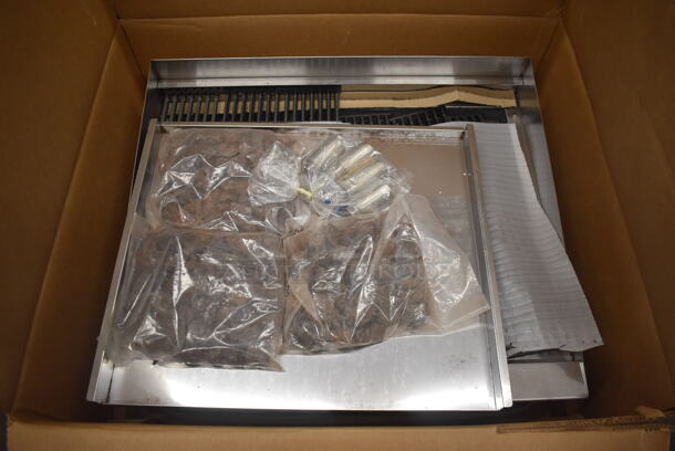 BRAND NEW IN BOX! Star 6036CBB Stainless Steel Commercial Countertop Natural Gas Powered Charbroiler Grill. Stock Picture Used a Gallery. 36x32x14 - Image 2 of 6