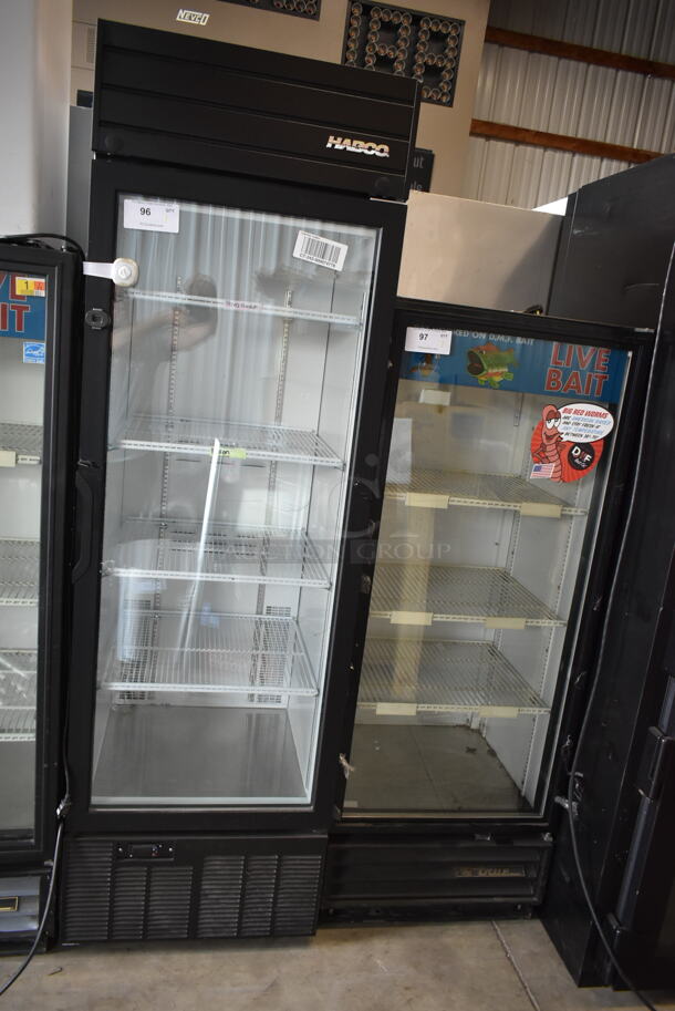 2019 Habco SE18 Metal Commercial Single Door Reach In Cooler Merchandiser w/ Poly Coated Racks. 115 Volts, 1 Phase. Tested and Working! - Image 1 of 3