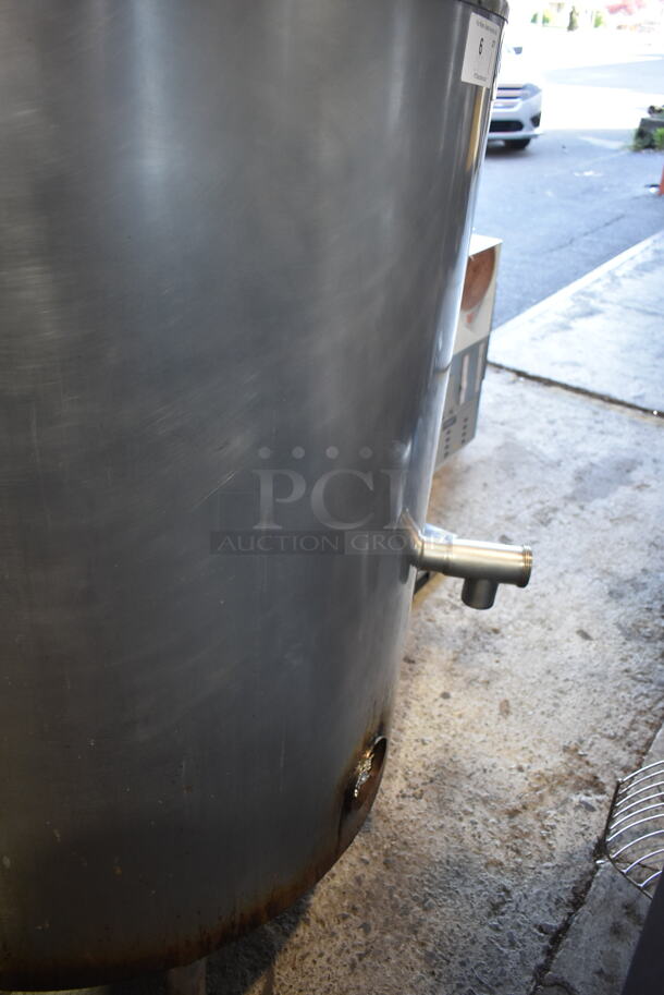 2020 Groen AH/1E-80 Stainless Steel Commercial Floor Style Direct Steam Powered 80 Gallon Steam Kettle.  - Image 6 of 9