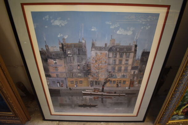 Framed Picture of Delacroix Le Canal By Michael Delacroix - Image 4 of 8