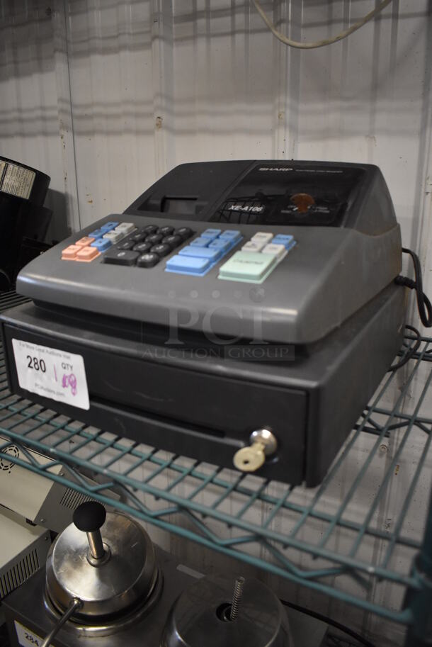 Sharp XE-A106 Countertop Electronic Cash Register. 13x15x10 - Image 4 of 4