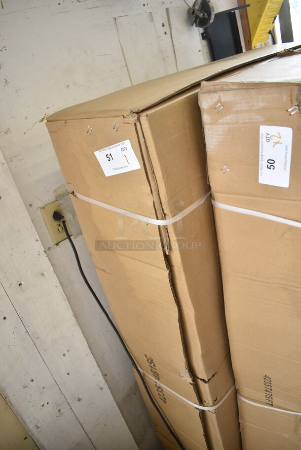 BRAND NEW SCRATCH AND DENT! ServIt 423ST4B1SC Self-Service 2-Sided Sneeze Guard for 4-Pan Steam Tables - Image 2 of 3