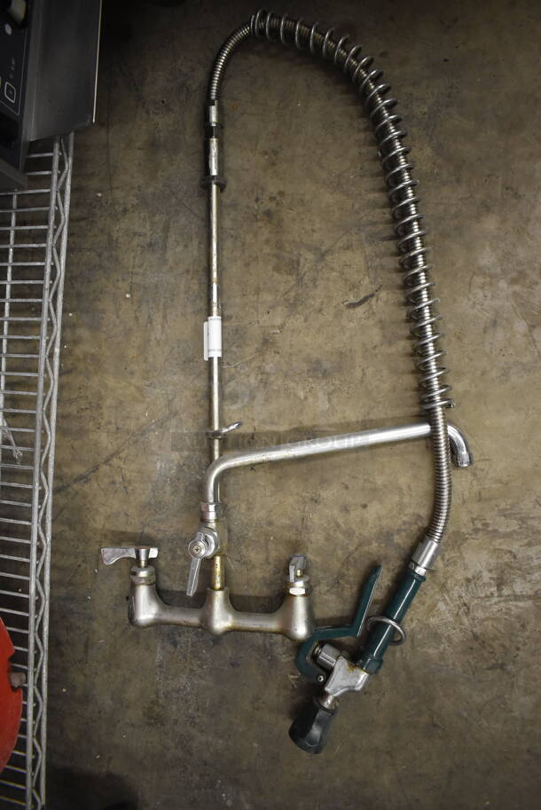 Metal Faucet w/ Handles and Spray Nozzle Attachment - Image 1 of 3